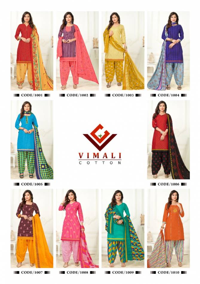 Vimali Patiyala Casual Daily Wear Pure Cotton Readymade Collection
